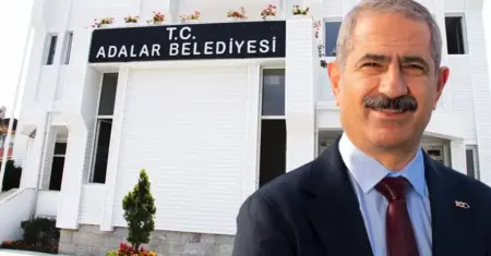 Adalar Belediye Başkanı Ali Ercan Akpolat'ın tutuklanması talebine ilişkin adliye binası önü.
