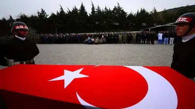Ankara'da askeri araç kazası sonrası olay yeri