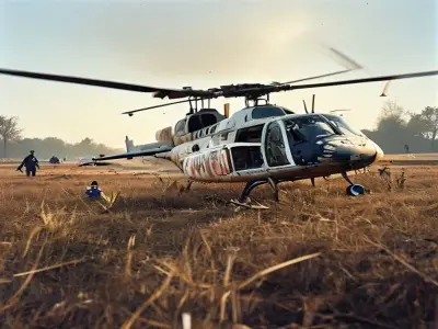 Ankara'da Eğitim Helikopteri Tarlaya Düştü: İki Personel Yaralı
