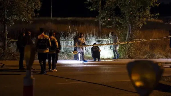 Ankara'da şehit düşen polis memuru Ahmet Türkoğlu'nun anısına tören