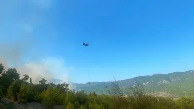 Antalya Serik'te Büyük Orman Yangını: Ekiplerin Havadan ve Karadan Mücadelesi Sürüyor
