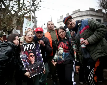 Arjantinli Rock Yıldızı Carlos 'Indio' Solari'nin Cenaze Töreni