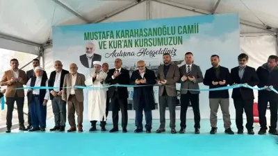 Arnavutköy'de açılan Mustafa Karahasanoğlu Camisi'nin dış görünümü