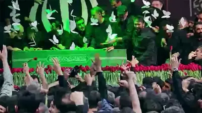 Ayetullah Ali Hamaney'e Veda: Cenaze Törenleri Başladı, Tahran'da Yoğun Katılım