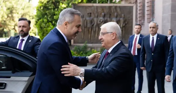 Dışişleri Bakanı Hakan Fidan ve Milli Savunma Bakanı Yaşar Güler'in Ankara'daki görüşmesi