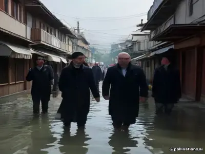 Aile ve Sosyal Hizmetler Bakanı Mahinur Özdemir Göktaş, Sarıyer Ayazağa'da selden etkilenen bölgeleri inceliyor.