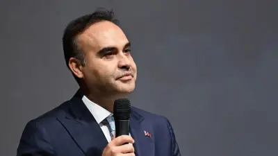 Sanayi ve Teknoloji Bakanı Mehmet Fatih Kacır'ın Birleşmiş Milletler forumunda konuşurken çekilmiş fotoğrafı