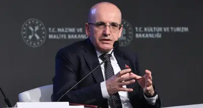 Hazine ve Maliye Bakanı Mehmet Şimşek açıklama yaparken