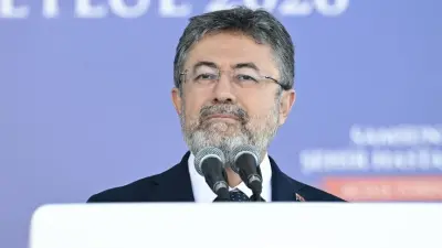 Tarım ve Orman Bakanı İbrahim Yumaklı'nın kırsal kalkınma destek paketini açıklarken çekilmiş bir fotoğrafı
