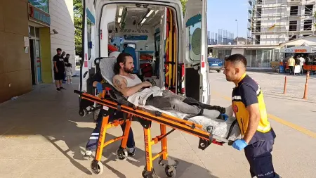 Bursa İnegöl'de bıçaklı kavga sonrası olay yeri incelemesi