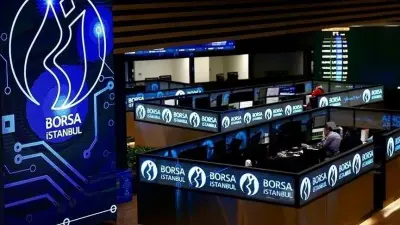 Borsa İstanbul binası ve piyasa grafikleri
