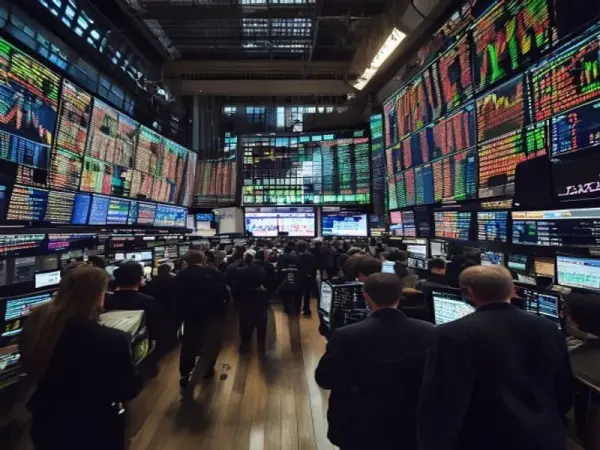 Borsa İstanbul'da işlem gören hisse senetleri ve finansal grafikler