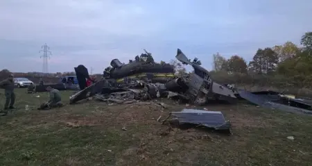 Bosna Hersek'te düşen EUFOR helikopteri enkazı