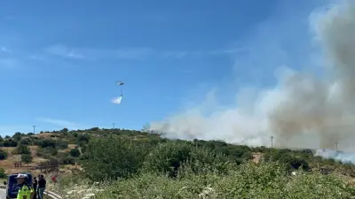 Çanakkale'de Bozuk Orman Sahasında Yangın: Ekipler Havadan ve Karadan Müdahale Ediyor