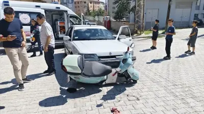 Çorum Sungurlu'da Trafik Kazası: Motosiklet Sürücüsü Yaralandı
