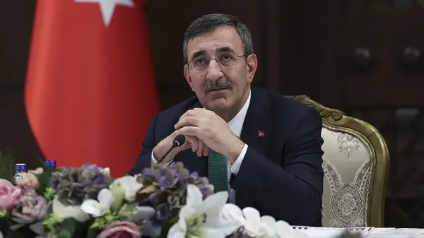 Cumhurbaşkanı Yardımcısı Cevdet Yılmaz'ın Orta Vadeli Program hakkında açıklama yaptığı basın toplantısı.