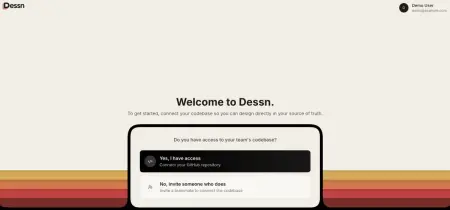Dessn logosu ve tasarım arayüzü görseli
