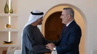 Dışişleri Bakanı Hakan Fidan, Birleşik Arap Emirlikleri Devlet Başkanı Şeyh Muhammed bin Zayed Al Nahyan ile görüşüyor.