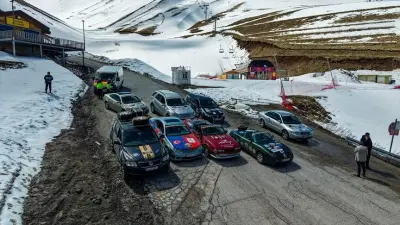 Doğu-Batı Dostluk ve İpek Yolu Rallisi Erzurum Durağını Tamamlayarak Kars'a Yöneldi