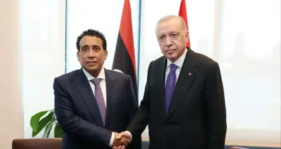 Cumhurbaşkanı Erdoğan ve Libya Başkanlık Konseyi Başkanı el-Menfi New York'ta görüşüyor