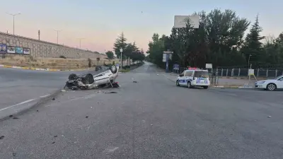 Eskişehir'de Kontrolden Çıkan Otomobil Takla Attı: Bir Yaralı