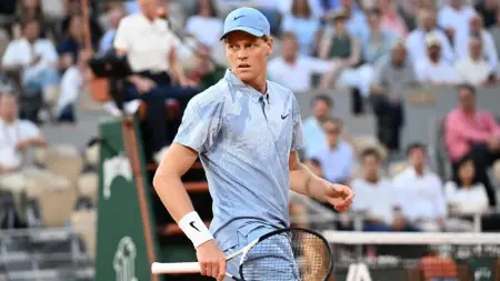 Fransa Açık Tenis Turnuvası'nda Jannik Sinner maçı