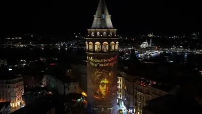 Galata Kulesi'nde Kültürel Miras İçin Farkındalık Mapping Gösterisi