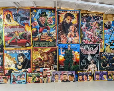 Gana'nın Efsanevi El Boyaması Film Posterleri Sanata Dönüştü