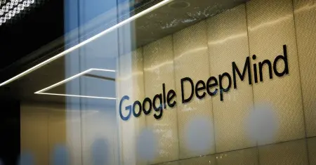 Google DeepMind binası önünde toplanan çalışanlar