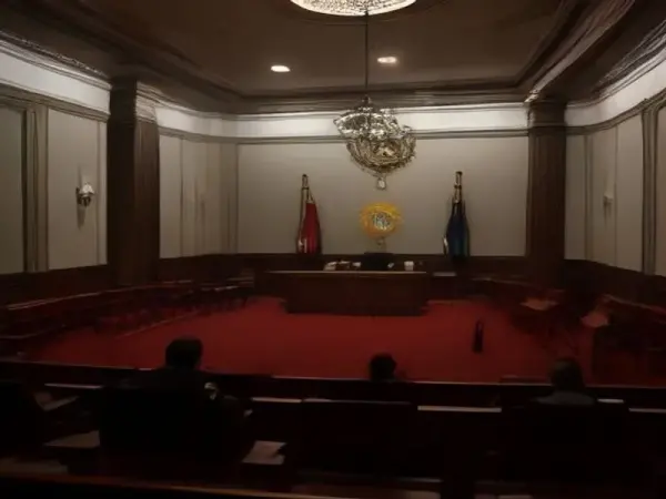 İBB Davası duruşma salonundan bir görünüm