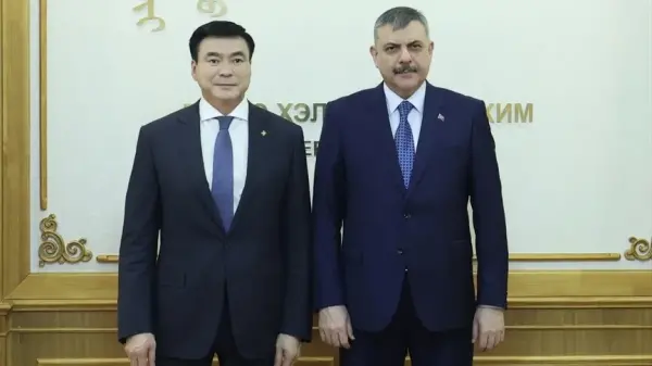 İçişleri Bakanı Ali Yerlikaya ve Moğolistan İçişleri ve Adalet Bakanı Amarsaikhan'ın resmi görüşmesi