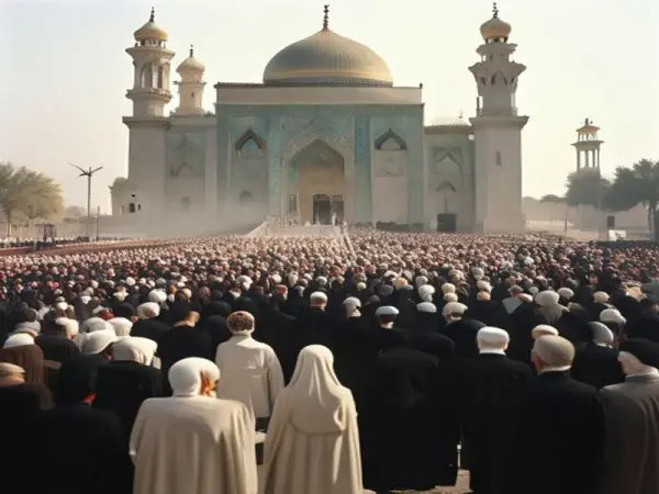 Tahran'daki İmam Humeyni Musalla Camisi'nde Ayetullah Ali Hamaney'in devlet töreni