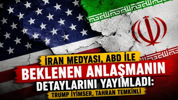 ABD ve İran bayrakları önünde diplomatik görüşme