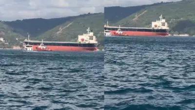 İstanbul Boğazı'nda Kritik Gelişme: Kuru Yük Gemisi Arızalandı, Deniz Trafiği Askıya Alındı