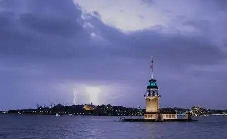 İstanbul'da beklenen fırtına ve sağanak yağış görseli