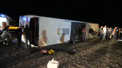 Kırıkkale'de Yolcu Otobüsü Devrildi: 40 Yaralı