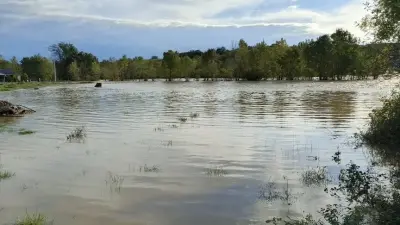 Kocaeli'de sel sularıyla kaplı tarım arazileri ve kapanan yollar