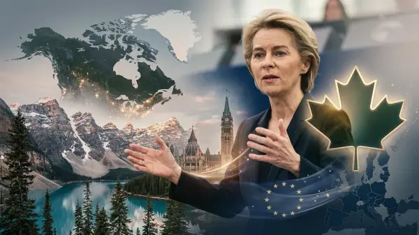 Kanada Başbakanı Mark Carney, AB Komisyonu Başkanı Ursula von der Leyen ve AB Konseyi Başkanı Antonio Costa Montreal'de