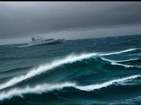 Marmara Denizi'nde fırtına nedeniyle iptal edilen deniz otobüsü seferleri