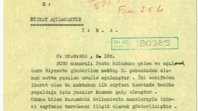 MİT'ten Tarihi Belge Paylaşımı: Gizli Yazışmaların Deşifre Süreci Gün Yüzüne Çıktı