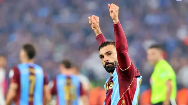 Muhammed Salah Trabzonspor formasıyla gol sevinci yaşıyor
