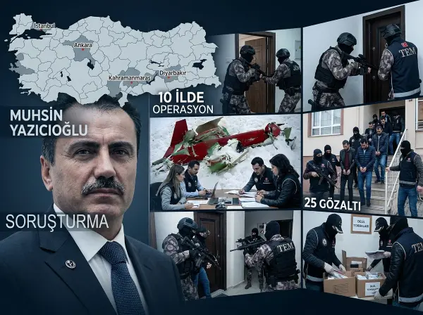 Muhsin Yazıcıoğlu soruşturması kapsamında düzenlenen operasyonda polis ekipleri