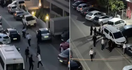 Osmaniye'deki düğün salonu önünde güvenlik önlemleri alan polis ekipleri.