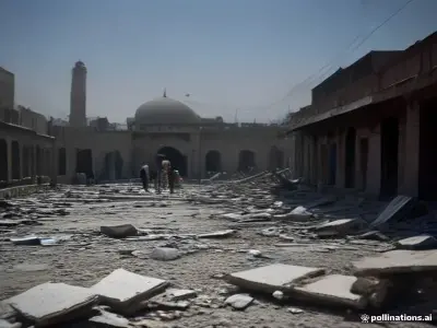 Kohat'taki bombalı saldırı sonrası hasar gören cami ve güvenlik güçleri