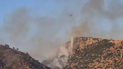 Pamukkale Yakınlarında Orman Yangını: Havadan ve Karadan Müdahale Sürüyor