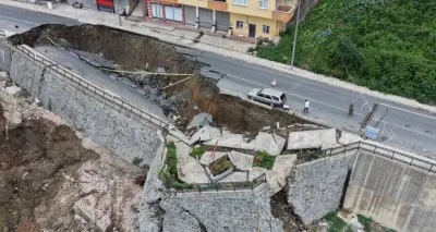 Rize'de Öğrenci Yurdu İnşaatı Bölgesinde Göçük: İki Bina Tahliye Edildi