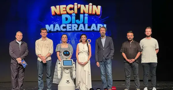 Neci'nin Diji Maceraları çocuk tiyatro oyunundan sahne görüntüsü