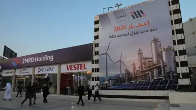 Şam'daki Uluslararası Yeniden İmar Fuarı'nda Türk ve Suriyeli yetkililer