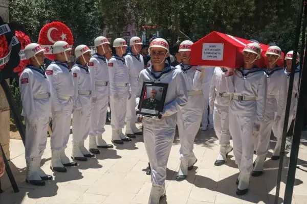 Şehit Piyade Astsubay Kıdemli Başçavuş Kenan Şahin'in cenaze töreni