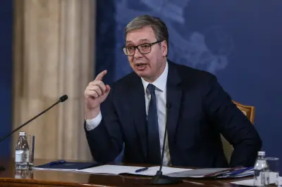 Aleksandar Vucic seçim sonuçlarını açıklarken